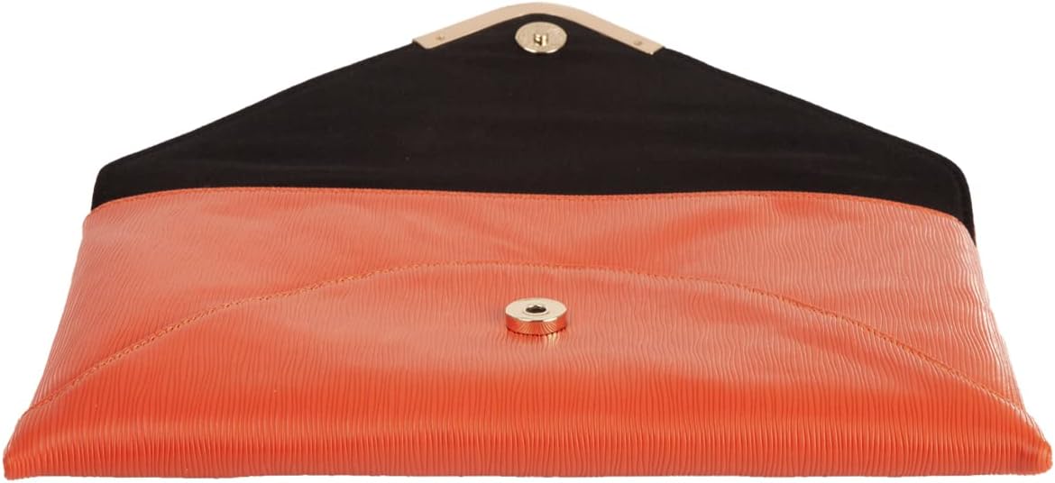 JNB Faux Leather Envelope Clutch Purse