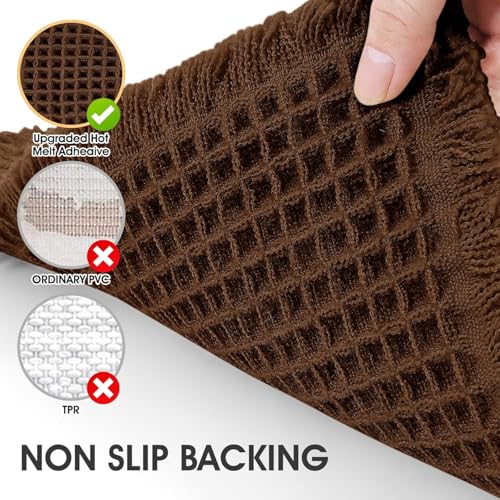 Image of HomeCloud Waffle Bath Mat, Super Absorbent Non Slip Mats for Bathroom Floor, Machine Washable Bathroom Rugs with Tassels,Ultra Soft