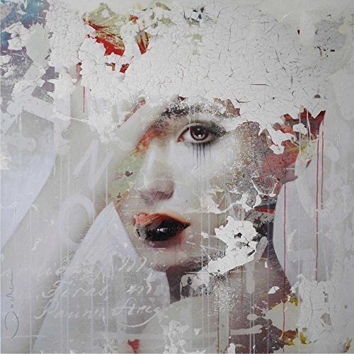 Affiche sur toile encadrée 91x91 cm Rester calme par Micha Baker