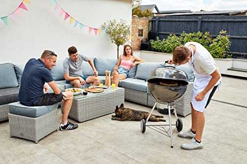 Hans Grill Pizza Stone | Circular Pizza Stone For Oven Baking & Bbq Grilling With Free Wooden Peel | Extra Large Round Round 15" Inches Diameter (38Cm) Durable Cordierite Cooking Stone. #TOP4