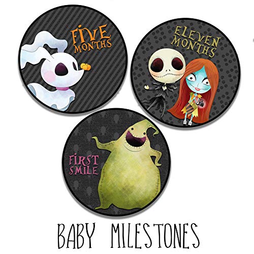 Image of Silly Goose Gifts Little Nightmares Character Themed Baby Milestone Stickers for First Year Month to Month Photo Prop Infant Onesie Growth Chart Shower Registry Gift Scrapbook Keepsake (Set of 18)