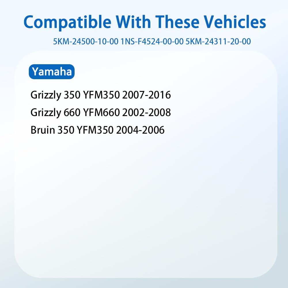 Replace 5KM-24500-10-00 YINNCKE Petcock Fuel Valve Shut Off Tank Switch Fits For Yamaha Grizzly 350 2007-2016 Grizzly 660 2002-2008 Bruin 350 2004-2006 1NS-F4524-00-00 5KM-24311-20-00