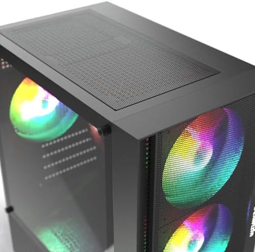 DeXwtzfn Gaming PC, i5 CPU Up to 3.6 GHz, Integrated Graphics Card, 256GB SSD, 8GB RAM, RGB Fansx4 for Desktop PC, WiFi 6 BT 5.3, Win11 (i5 CPU/8G/256GB) - 5