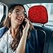 YANGDADA Red Spider Web Cute Car Head Rest Covers 2 Piece Elastic Car Seat Headrest Protector Universal Fit Most Vehicles Auto Interior Accessories for Women Men