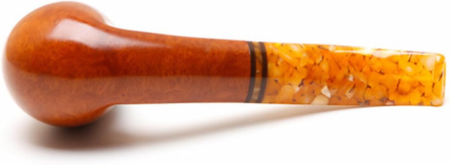 Savinelli Miele Collection - Honeycomb Pattern Hand Crafted Wood Briar Pipe, Made in Italy, 6mm (Polished 606 KS)