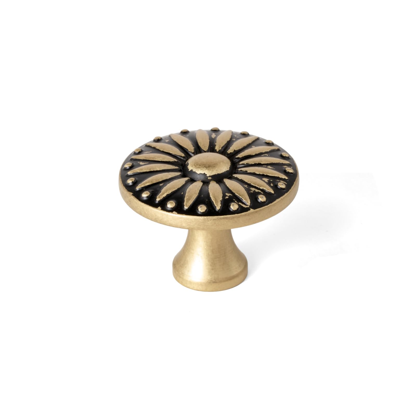 Boutons d'armoire vintage dorés haut de gamme pour commode de salon