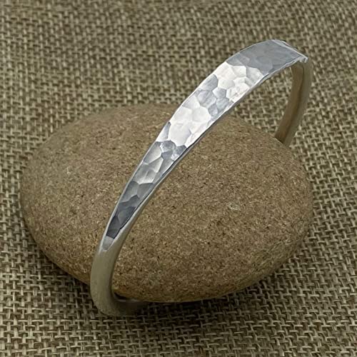 Generic Hammered Sterling Silver Handmade Cuff Bracelet thumb #8