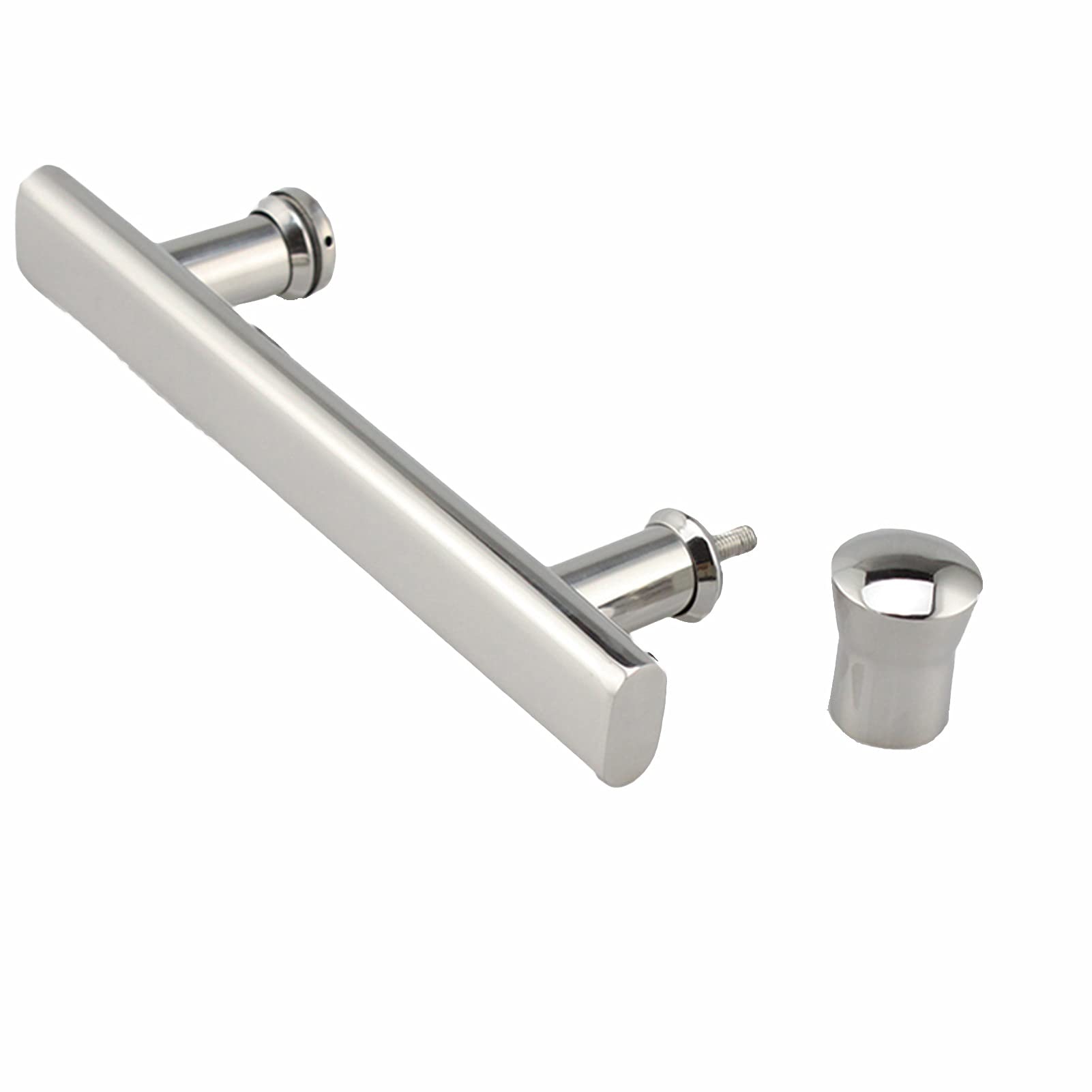 Poignée de porte de douche en acier inoxydable poli pour rénover votre salle de bain design