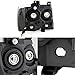 AKKON - For Smoked Smoke 07-13 Suburban Tahoe Avalanche Headlights Front Lamps Direct Replacement Left + Right