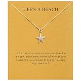 Baydurcan Summer Gifts for Women Beach Jewelry for Women Starfish Necklace (Starfish)