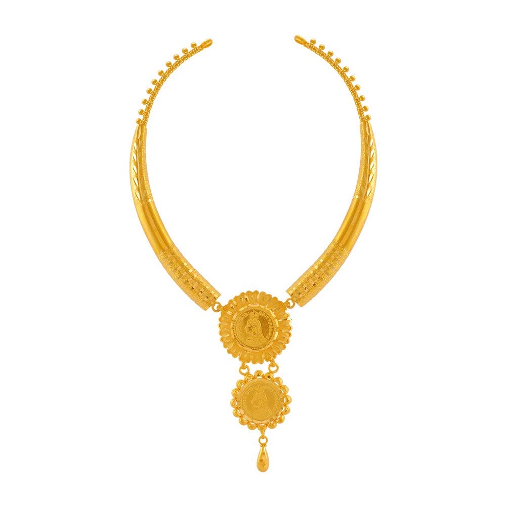 22k (916) Yellow Gold Necklace for Women - 11.13 Grams