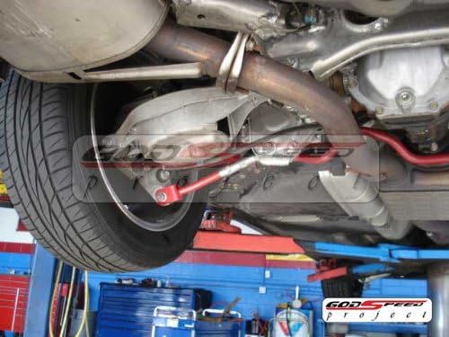 Miniatura 7 de Godspeed AK-028-B Brazos curvados traseros ajustables con rodamientos esféricos, juego de 2, compatibles con Infiniti G35 Sedan 2003-06  G35 Coupe