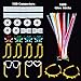 IREGRO Pulseras Luminosas 100pcs de Fiesta 20cm Colores con Conectores para Hacer...