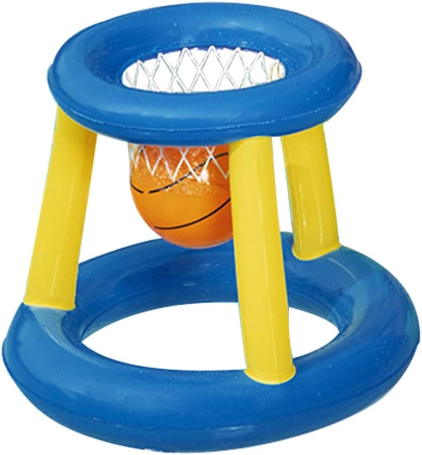 Water Basketball Frame Inflatable Basketball Water Ball Toy Floating Net Summer Pool Inflatable Toys Swimming Toys for Kids with Ball 2PCS Style2 : Toys & Games