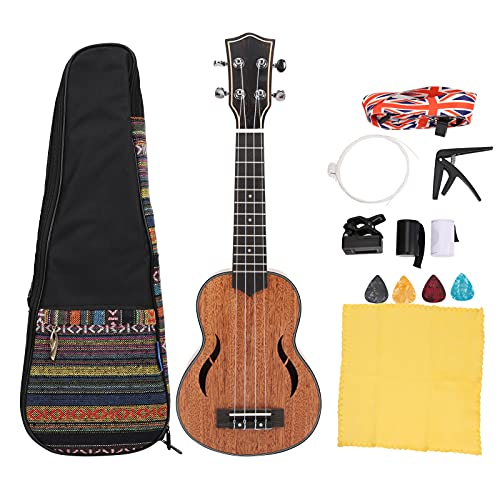 Ukulélé Set Débutant Kit de Démarrage Enfants Adultes Instrument de Musique Professionnel Acajou 21in - Les Beatles, Paul McCartney, John Lennon, RIngo Starr, George Harrison Ukulélé Set Débutant Kit de Démarrage Enfants Adultes Instrument de Musique Professionnel Acajou 21in