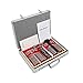 WUPYI 104pcs Optometry Box Trial Lens Case Set,Eye Protection Accessories Optical Trial Lens Set Metal Rim + 1 Pc Trial Frame+Aluminium Case