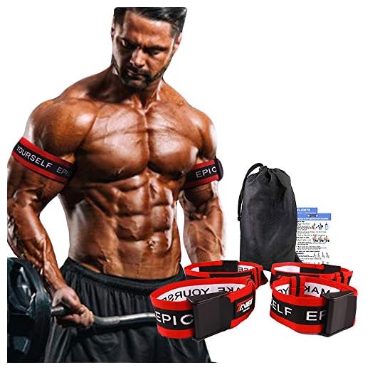 TAVIEW Occlusion Bands | 4 Pack Blood Flow Restriction Bands,2 Inch Width for Arms and LegsTraining | Gain Fast Muscle Growth Without Lifting Heavy Weights | Strong Elastic Workout Straps