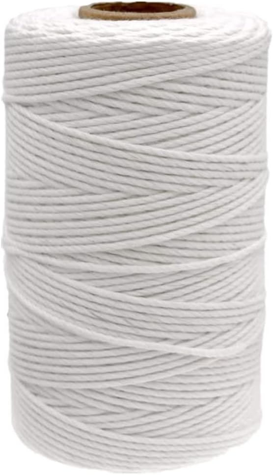 1312Feet White String, Cotton Twine String Macram Cord for Craft