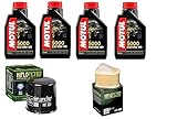  Set Entretien Complet De Filtre à Huile Hiflo HF303 Air Hiflo HFA2802 +4LT Huile Motul Compatible avec Kawasaki Z 800 Et 2013 2016