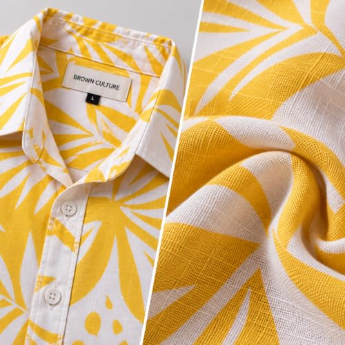 Image of BROWN CULTURE Printed Shirts for Men | Half Sleeve Shirt for Men | Cotton Half Sleeve | Cotton Blend Shirts for Men's | Casual Printed Shirt | Stylish Everyday Wear