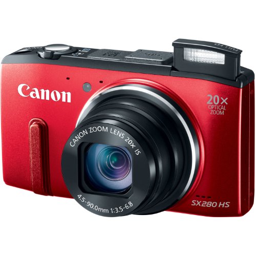 Canon Powershot Sx280 12Mp Digital Camera With 20X Optical Image Stabilized Zoom With 3-Inch Lcd (Red) (Old Model) #TOP2