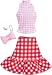 Barbie Complete Looks Gingham Skirt & Pink Top