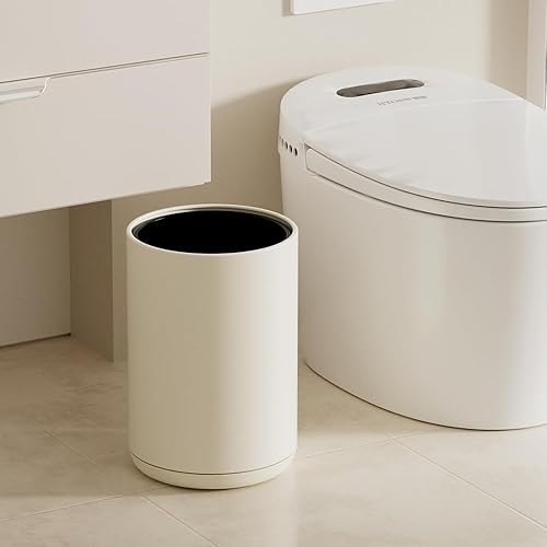 Miniatura 6 de Cubo de basura pequeño de 8 litros2.1 galones, cubo de basura grande abierto con doble barril para dormitorio, habitación de los niños, caravana,