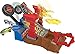 Hot Wheels Monster Trucks Playset & Toy Truck, Arena Smashers 5-Alarm Fire Crash Challenge, 1:64 Scale Firetruck & Crushable Car