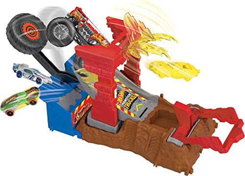 Hot Wheels Monster Trucks Playset & Toy Truck, Arena Smashers miniatura 3