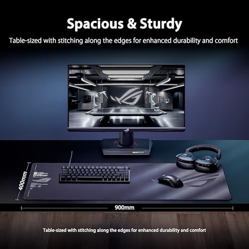 Image of ASUS ROG Sheath II XXL Gaming Mouse Pad - 35.4 inch x 15.7 inch, Advanced Cooling Fabric, 1.5X Smoother Textile-Weave Surface, Flat-Stitched Durable Edges, Non-Slip Base - Black