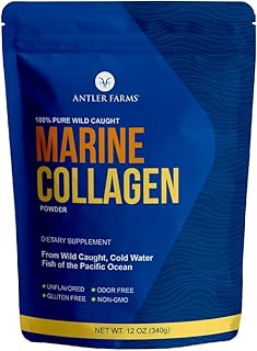 Antler Farms - 100% Pure, Clean Marine Collagen Powder from Wild Caught Pacific Snapper, 12 oz – Soluble in Hot or Cold Liquids, Highly Bioavailable, Rapid Absorption, No Taste or Smell