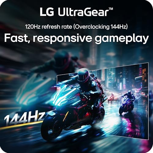 LG 24G411A-B 24-inch Ultragear Full HD (1920 x 1080) IPS Gaming Monitor, 144Hz (O/C), 1ms MBR, NVIDIA G-Sync Compatible, AMD FreeSync, HDR10, HDMI, DisplayPort, Slim Stand, Black - View 6