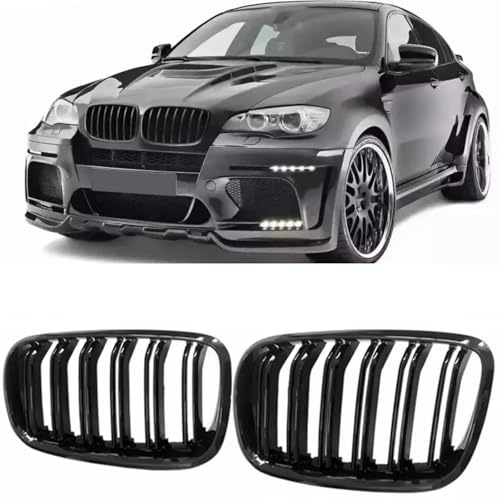 Calandre avant pour BMW X5 E70 grille double barrette accessoire auto 2008-2013