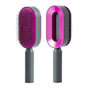 CUSHION COMB Self Cleaning Hair Brush, Detangling Brush & Scalp Massager, 3D Air Cushion Massager Hairdressing Brush
