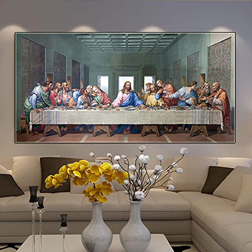 Dernière Cène Da Vinci posters et gravures art mural salon 40x80cm