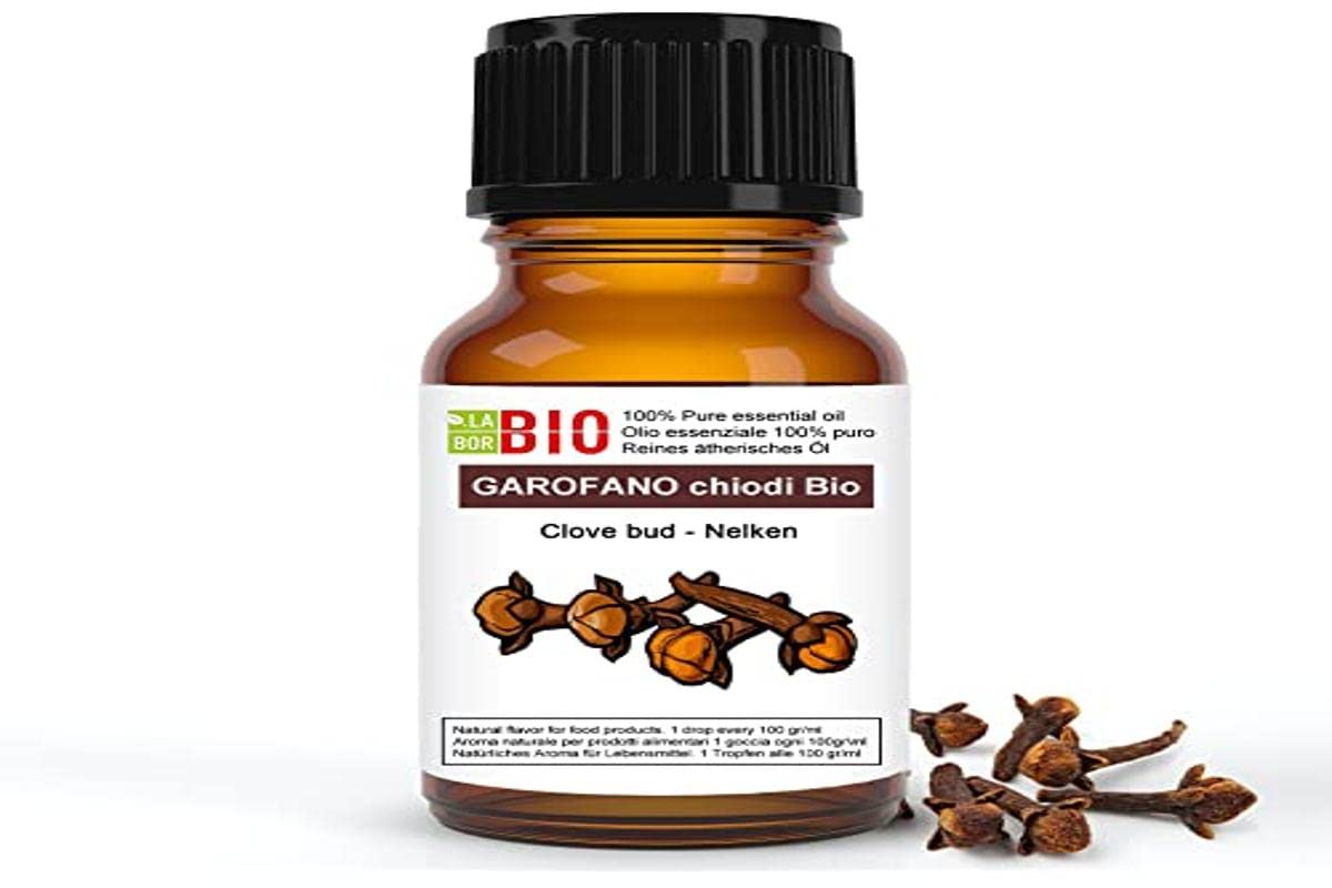 Clavo Bio Aceite Esencial 100% Puro 10 ml - Uso Alimentario Terapeutico Cosmetico Aromaterapia - Laborbio