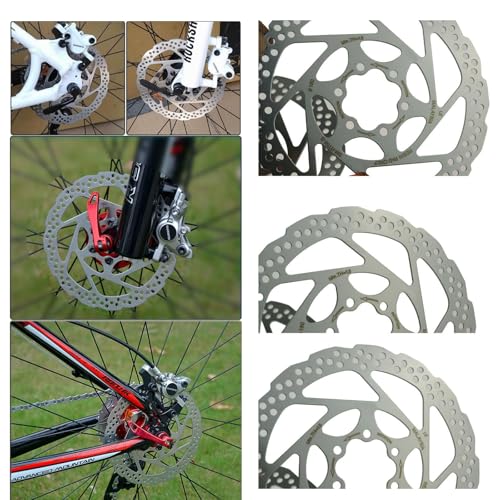 RACEDUEL Shimano SM-RT56 160mm 180mm Bike Disc Brake Rotor with 6 Bolts Bike Stainless Steel Bicycle Rotors Fit for Road Bike Mountain Bike BMX MTB… - Thumbnail 6