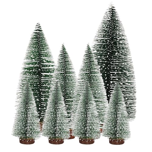 8 Stück Weihnachtsbaum Mini Künstlich 10/15/20/25cm Miniatur...