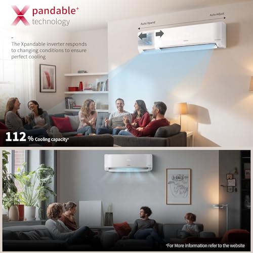 Image of Hitachi 1 Ton 5 Star, New Star rated, Inverter Split AC (Copper, Smart View Display, ice Clean, 4 Way Swing, Anti-Bacterial Filter,RAS.V512PCDIBT, White)