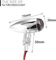 DREAMIZER set 4 semnalizatoare moto 12V tip glonț, universale pentru scutere, cruisere, ATV-uri și motociclete off-road 2