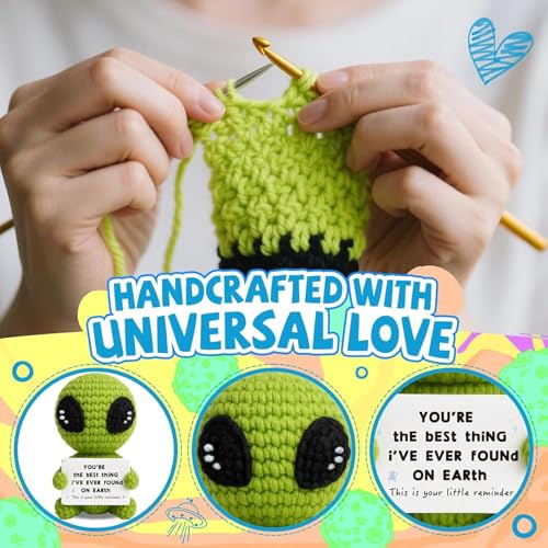Image of Crochet Toys, Soft Toy for Emotional Support Decor, Cute Plushies for Desk and Nursery, Unique Gift for Young Adults and Office Workers,Green