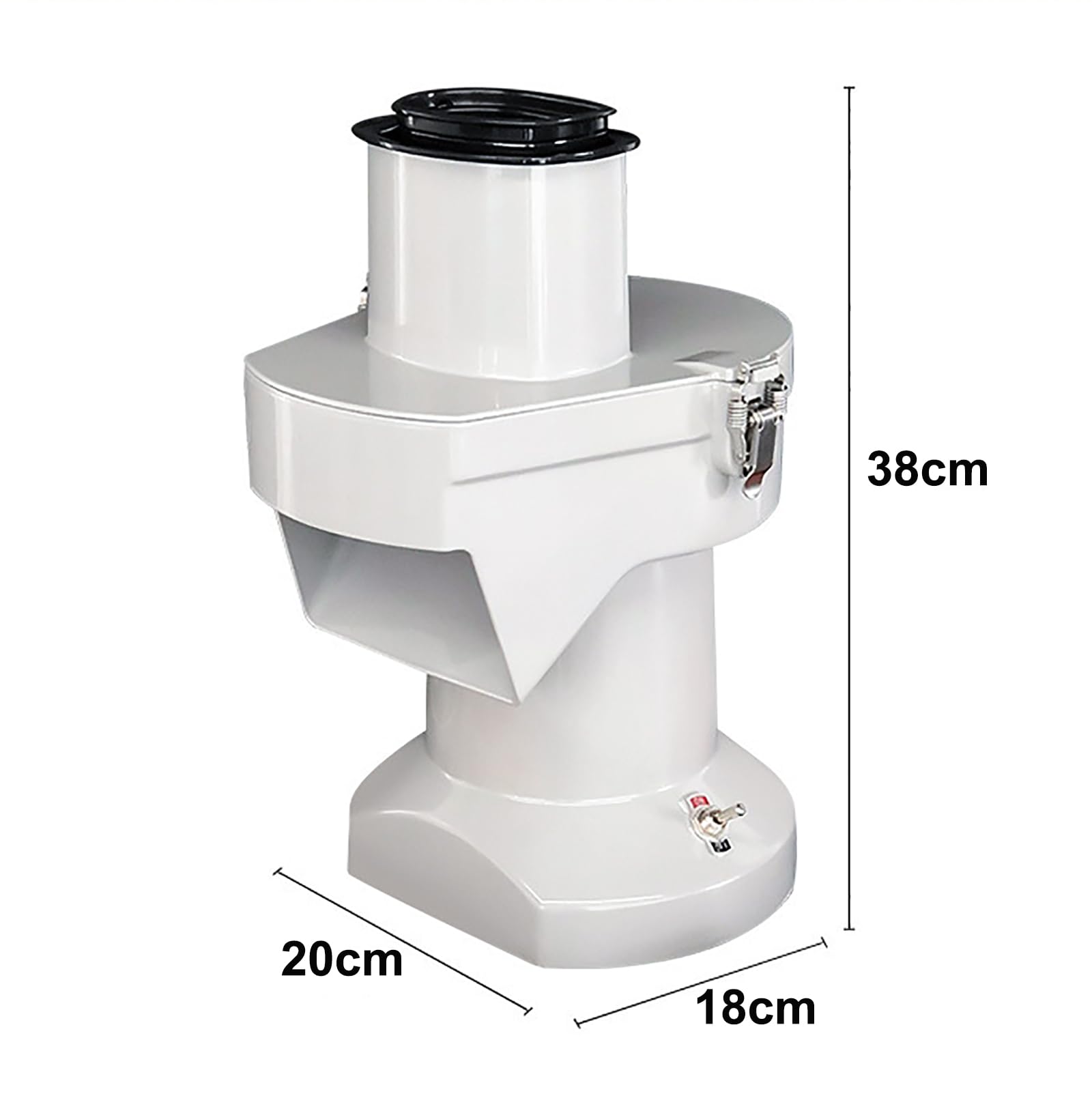 Máquina cortadora eléctrica de 200 W, cortador de verduras comercial, 180 kg/h, de alta eficiencia, rallador de patatas con cuchillas para cortar en dados, para uso doméstico o comercial