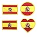 Parche Bandera España,Termo Adhesivo, 4 unidades