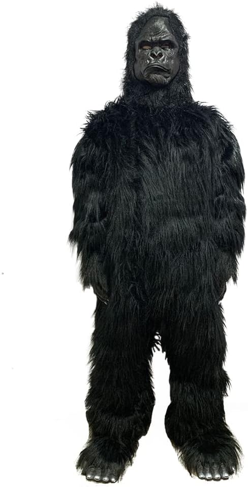 EraSpooky Adult Gorilla Halloween Costume Men's Realistic Ferocious Chimpanzees Cosplay Suits - Image 4