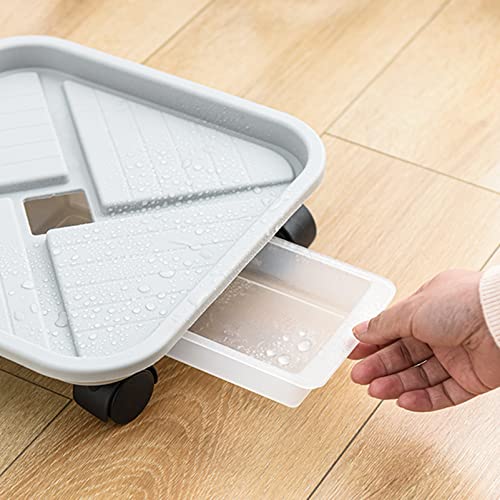 Base redonda de hierro para mover macetas grandes sin dañar el suelo del patio 7