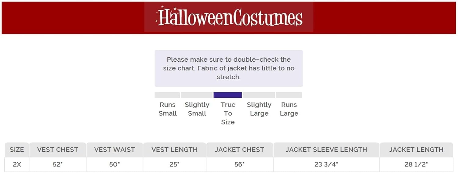 Fun Costumes Ferris Bueller's Day Off Plus Size Jacket - 2X