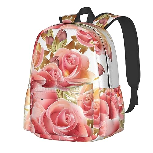 Sac à dos imprimé floral imperméable et léger grand volume