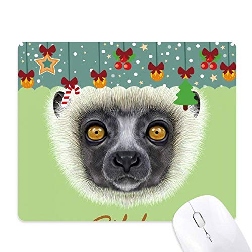 Alfombrilla de ratón de mono sifaka blanca con superficie de alta precisión