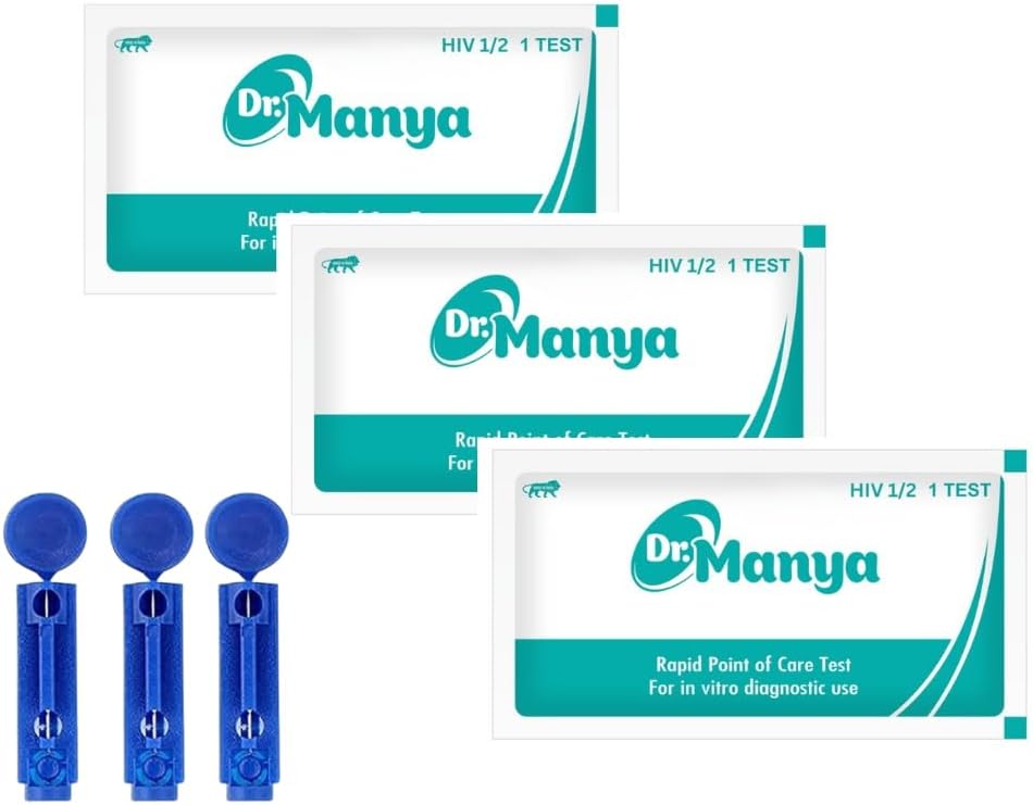 HIV 1/2 Test Kit Pack of 3 Pcs | Rapid Self-Testing Kit for Home & Clinical Use | Accurate HIV Screening & Detection