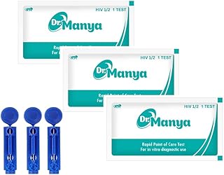 HIV 1/2 Test Kit Pack of 3 Pcs | Rapid Self-Testing Kit for Home & Clinical Use | Accurate HIV Screening & Detection